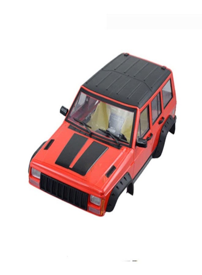 YSKMLOLP RC Car Hard Body Shell Kit,313mm Wheelbase Cherokee Body Car Shell for 1/10 RC Crawler Axial SCX10 & SCX10 II 90046 90047 TRX4 Kit (Red) - Image 1